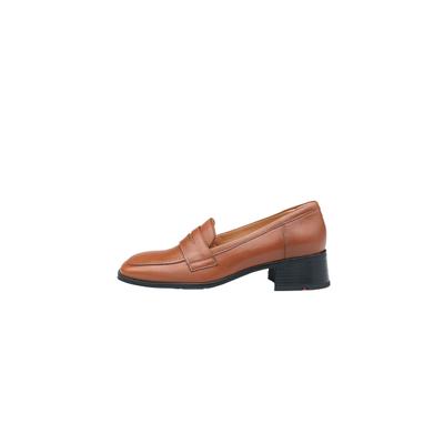 Slipper LLOYD "MIRA 245", Damen, Gr. 6, braun (cognac), Leder, unifarben, Schuhe Slipper, mit klassischem Design
