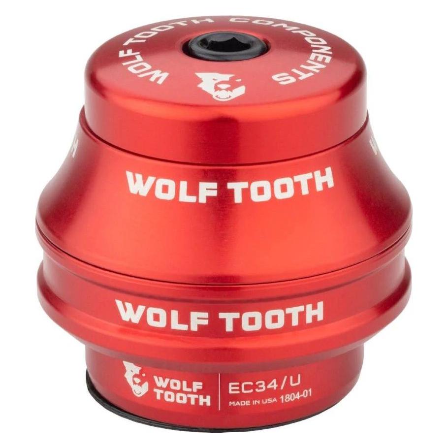 Wolf Tooth Premium Steuersatz Oberteil, 1 1/8", EC34/28.6/H25, medium, red (EC34U-15MM-RED)
