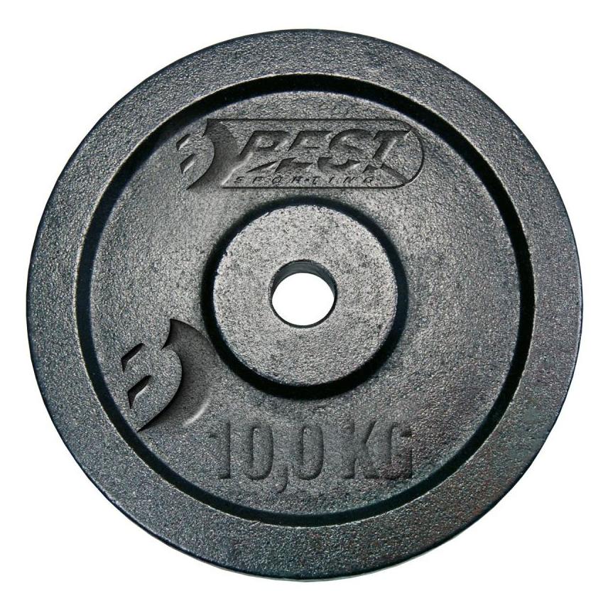 Best Sporting Gewicht Gusseisen schwarz 10 kg Fi 30 mm (1 x 10 kg) (614041)