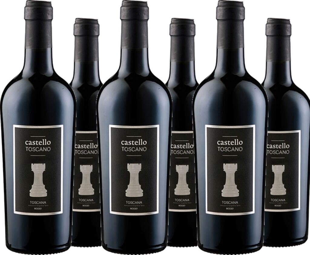 6er Vorteilspaket Rosso Toscano 'Castello Toscano' IGT 2022 Castello Toscano