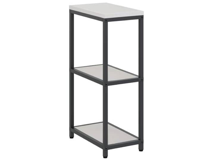 HKTMGDNG Küchenaufbewahrung HATTEM Standregal Silber 30x50x92cm Robustes Stahlregal für Ihre Terrasse oder Gartenküche. Kompakte Stellfläche bietet vielseitigen Stauraum.