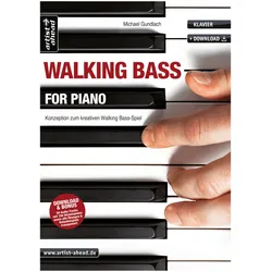 Artist Ahead Walking Bass for Piano  - Michael Gundlach - Lehrbuch