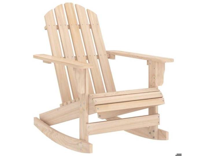 Brun Chaise à bascule de jardin Adirondack bois de sapin massif - Siège de balcon LV62139