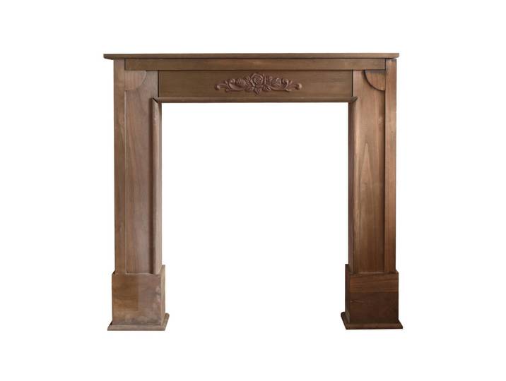 Mobili Rebecca Dekorative Kaminumrandung Braun 21/105/100 cm, Holz, 21x100x105 cm, Elektrogeräte, Heizgeräte, Elektrokamine