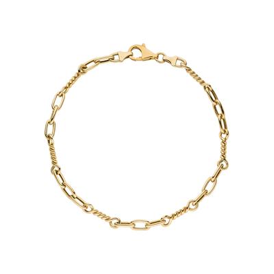 Goldarmband JOBO "Armband Fantasiearmband 4,1 mm 19 cm", gold (gelbgold 333), Armbänder, Damen, 19cm, Gelbgold 333, Goldarmband, 333 Gold