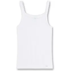 Sanetta Mädchen Unterhemd - Shirt ohne Arm Top Basic Weiß / 176 (14 Years)