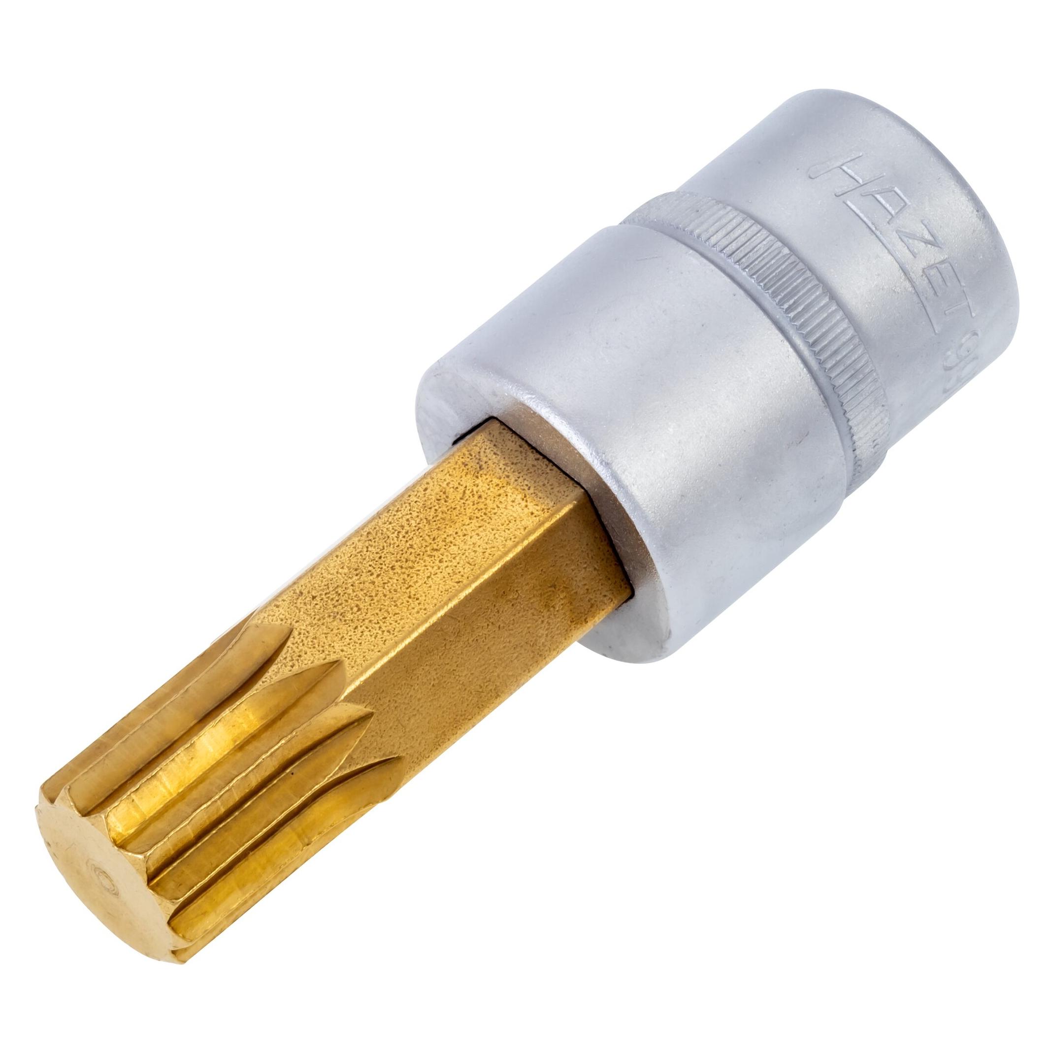 Hazet Schraubendreher-Steckschlüsseleinsatz 990-18 Vierkant12,5 mm (1/2 Zoll) Innen Vielzahn Pr... (18 mm) (990-18)