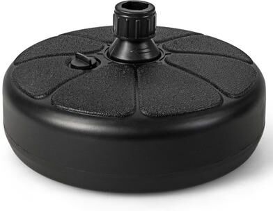 Costway 27 lbs Fillable Round Umbrella Base Stand for Yard Garden Poolside