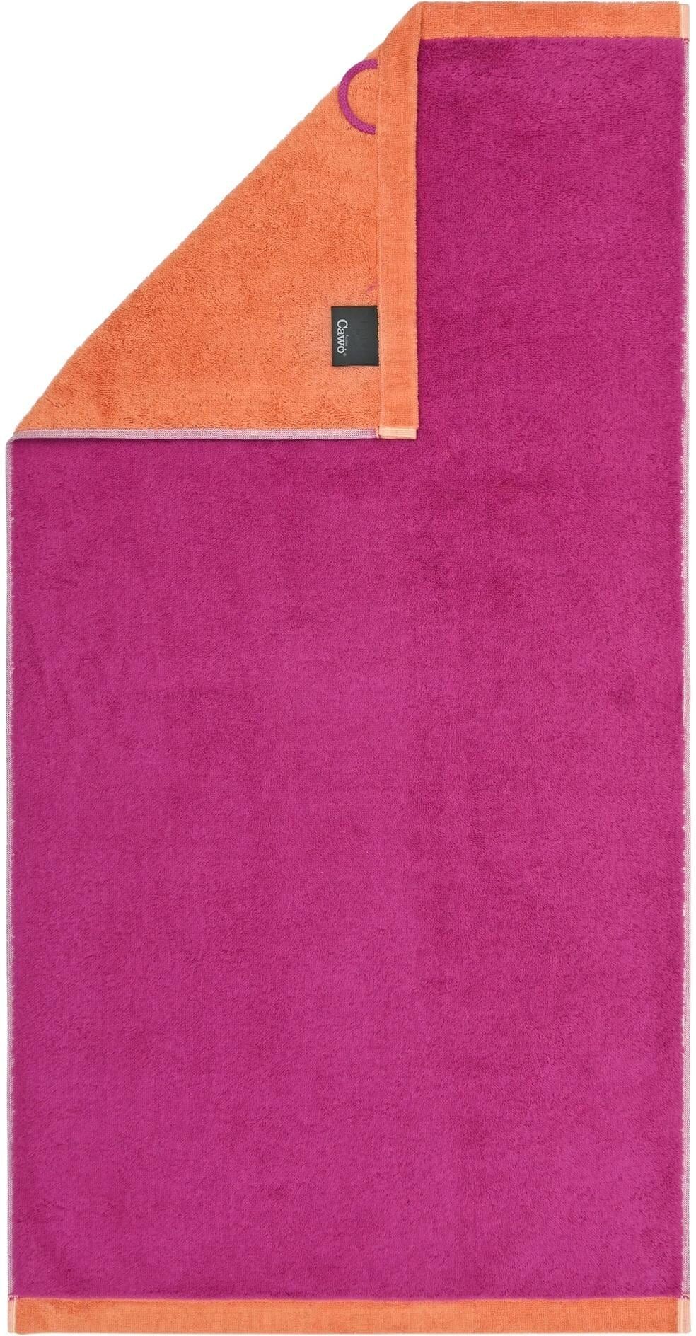 Handtuch CAWÖ "Lifestyle Splash 50 x 100 cm", mandarine, rosa, B:50cm L:100cm, Baumwolle, Handtücher, Handtuch mandarine, rosa B/L: 50cmx100cm, 1 Stk.