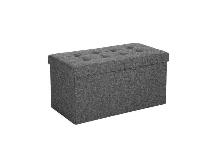 Hansiro Sitzbox, Grau, 38x38x76 cm, Wohnzimmer, Sessel, Hocker & Hockerbänke, Sitzwürfel