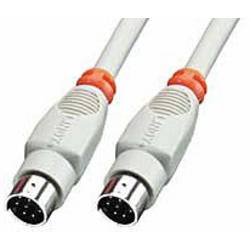 LINDY Seriell Anschlusskabel [1x Mini-DIN-Stecker - 1x Mini-DIN-Stecker] 2.00 m Grau 31532