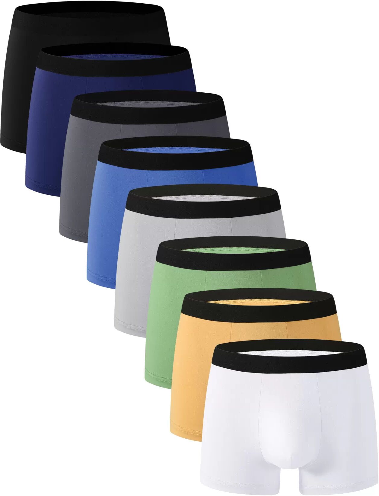 INF Boxershorts für Herren, sichere und stützende Passform M Mehrfarbig 8er Packung