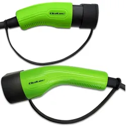 Qoltec, Elektroauto Ladekabel, Kabel EV Typ 2 (Typ 2, 7 kW, 32 A, 5 m)