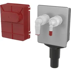 Alca Siphon für Waschmaschine Edelstahl Edelstahl APS6