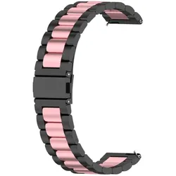 König Design Sport Ersatz Armband für Huawei Watch GT 3 42mm Edelstahl Band Loop Ersatz Neu (Edelstahl), Uhrenarmband, Schwarz