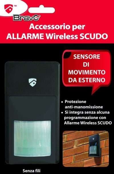 Bravo Antifurto Domestico Con Sensore di Movimento per Ambienti Esterni