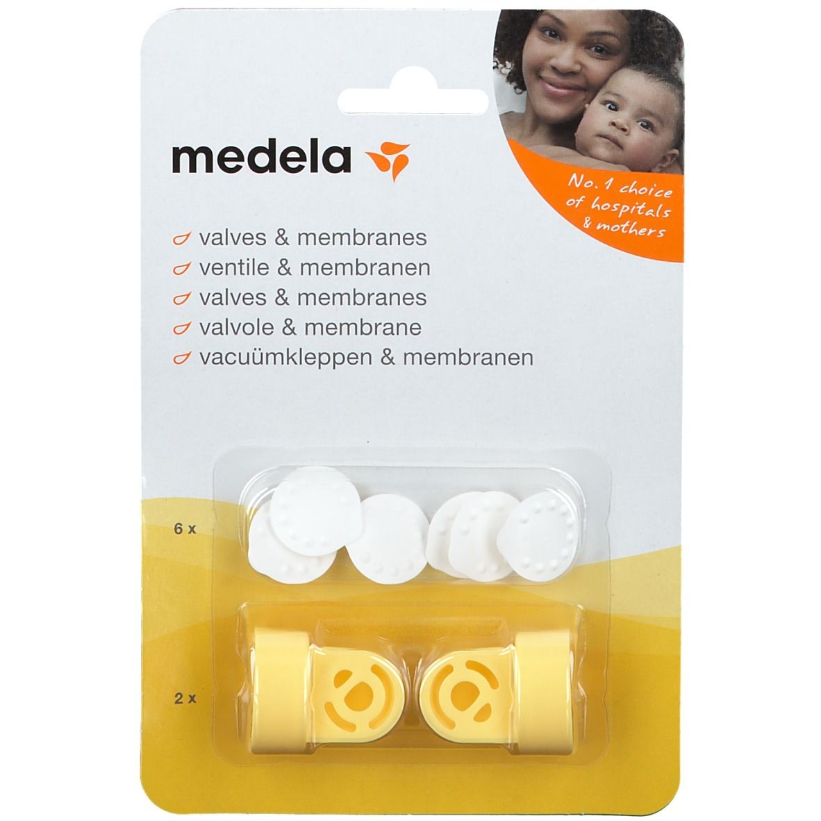 Medela Ventilkopf Membran Multi-Set 1 St Set