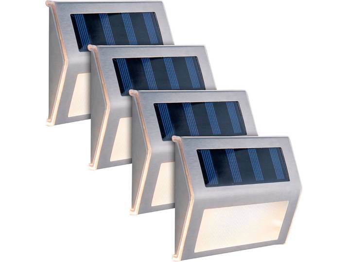 Applique murale extérieure solaire\, jeu de 4 lampes de chemin Lumière d'escalier Lampe solaire 5282104
