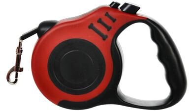 Discount Dollar Deals Automatic Retractable Dog Leash For Small Medium Dogs Durable Nylon Traction Rope For Puppies, Cats Chihuahuas red 3m