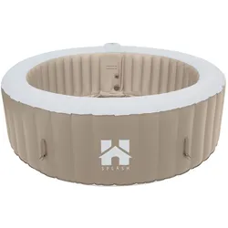 Home Deluxe Outdoor Whirlpool SPLASH - Beige- 6 Personen