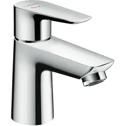 hansgrohe Talis E Einhebel- Waschtischmischer 80, CoolStart, Zugstangen-Ablaufgarnitur, Ausladung 96mm, 71703000
