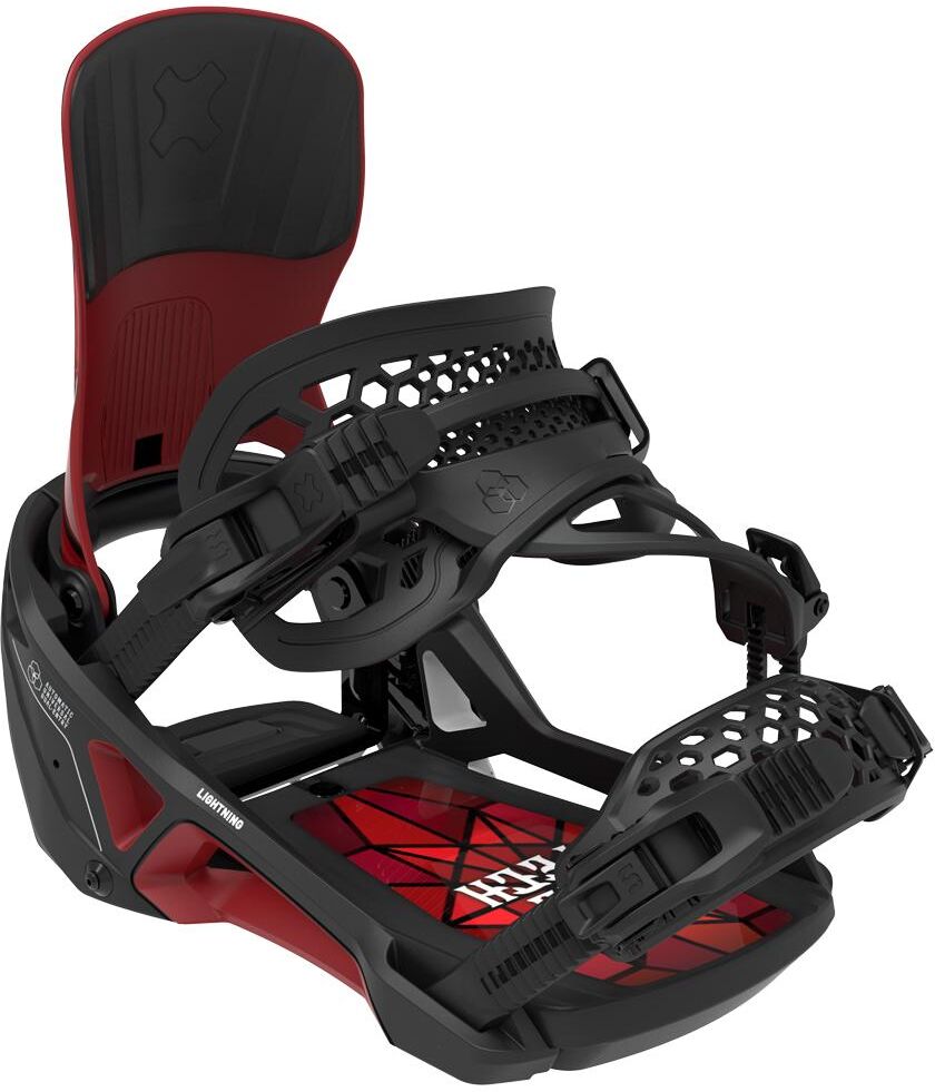 Bent Metal  - Lightning Supermatic Black Red - M - Fix Snowboard