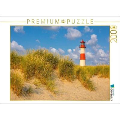 CALVENDO Puzzle Dünenlandschaft am Leuchtturm List-Ost auf Sylt | 2000 Teile Lege-Größe 90 × 67 cm Foto-Puzzle für glückliche Stunden
