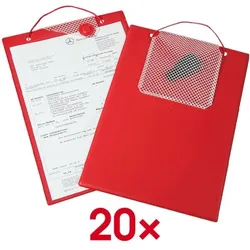 EICHNER 20 Auftragstaschen A4 »Magnetic« rot, 23x33 cm