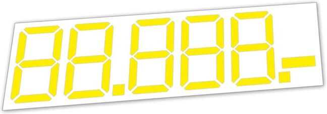 Etiquetage de prix Eichner LCD chiffres numériques (9220-00120)