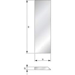 Guhdo, Zubehör Maschine, Streifenhobelmesser 410x35x3 mm Hobelmesser HSS Schnellarbeitsstahl