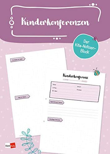 Herausgeber Klett Kita - Der Kita-Notizen-Block: Kinderkonferenzen - Protokollvorlagen im Abreißblock (50 Blatt, A4) (Klett Kita Arbeitshilfen) - Preis vom 12.10.2026 11:37:12 h
