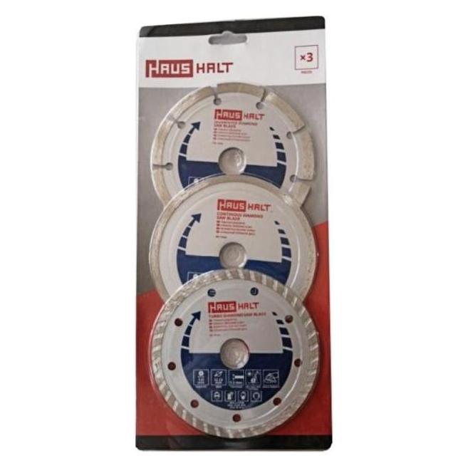 Haushalt Diamond Saw Blade Set 3pcs 115dwtb (115DWTB)