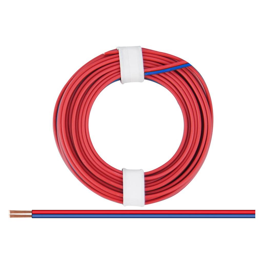 Donau ZWILLINGSLITZE 0,14 / 5m rot-blau (5 m) (218-02)