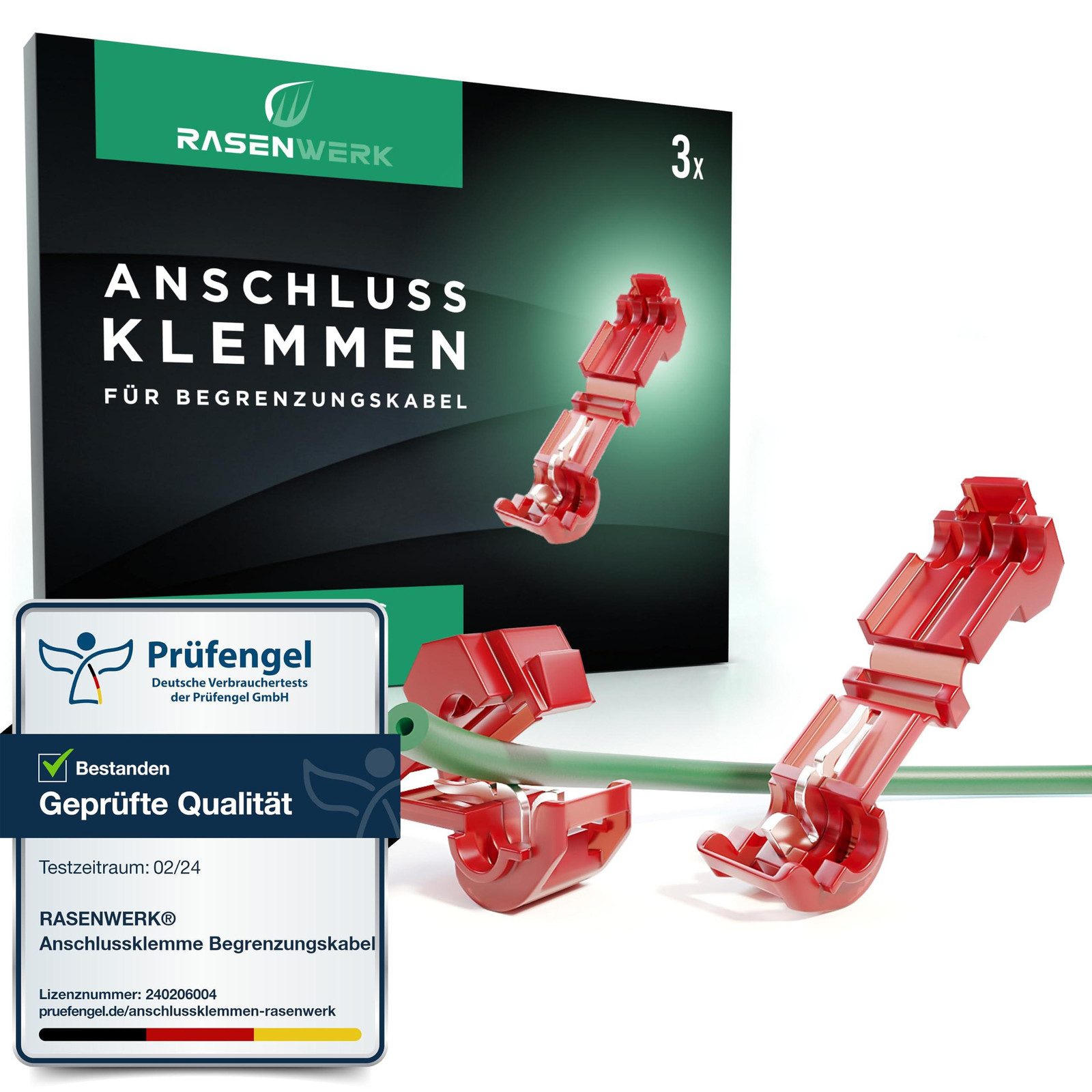 Selius Aansluitklemmen voor robotmaaier grensdraad en laadstation - T-tak connector