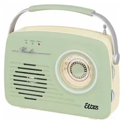 Elta ELTRA Radio LUIZA RETRO SP-11 MP3 USB SD Mint (AM, FM, MW), Radio, Grün
