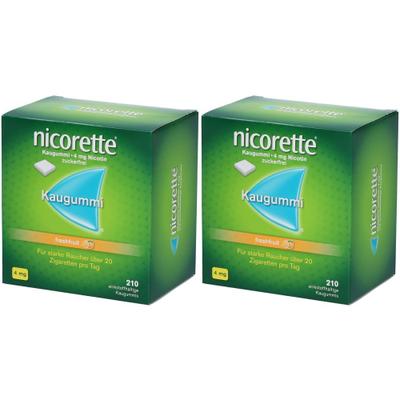Nicorette 4MG Freshfruit Doppelpack 2x210 St Kaugummi