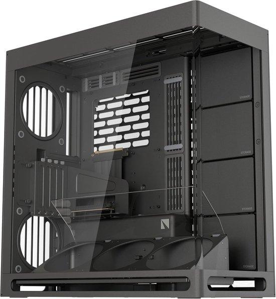 Famanu ATX Mid Tower PC-Gehäuse mit optimaler GPU-Kühlung und flexiblem Kabelmanagement