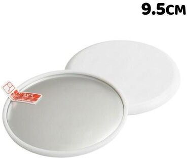 Fusion Finds Portable Travel Makeup Mirror Wide Angle Compact Pocket Mirror For Makeup, Selfies & Photography white L