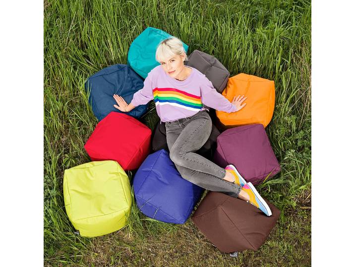 Sitzsack Scuba Cube Violett Hülle: 100% Polyester ; Füllung: 100% EPS-Perlen / Polystyrol 40 x 40 x 40cm