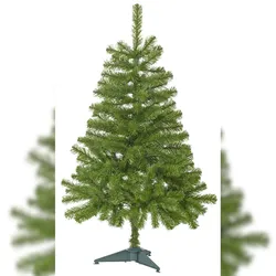 Tarrington House künstlicher Weihnachtsbaum, PVC, Ø 71 x 120 cm, mit Ständer, zusammenfaltbar, grün