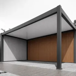 Weide Weide Wpc Holz Optik Wand Für Carport 5,3 Meter