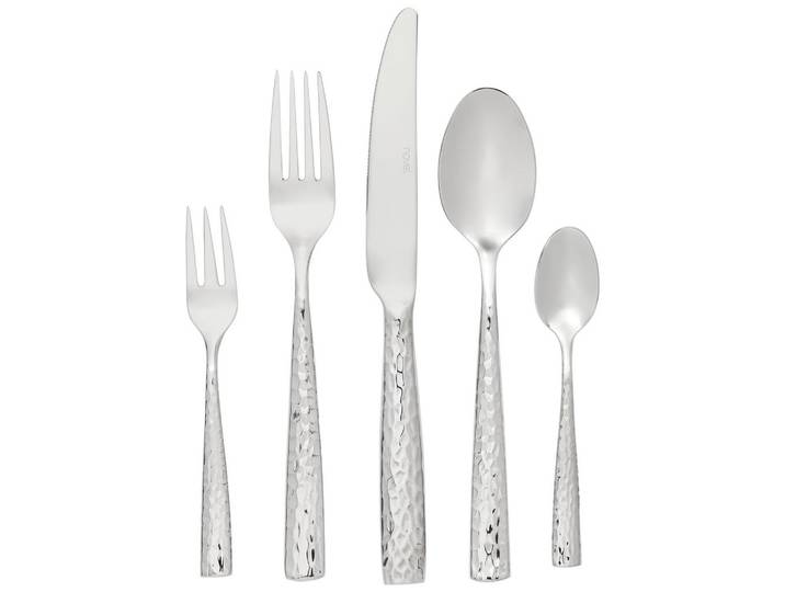 Novel Besteck-Set, Edelstahlfarben, Metall, 30-teilig, Lfgb, rostfrei, lebensmittelecht, Besteck, Besteck-Sets