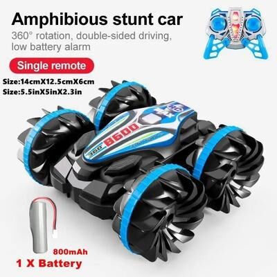 Uplifted Finds Amphibious RC Car Remote Control Stunt Vehicle With Double Sided Flip And 4WD Drift For Kids b600 Without Watch 1b