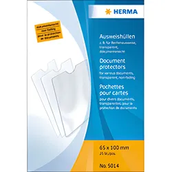 HERMA 5014 Ausweishüllen 65x100 mm für Rentenausweise