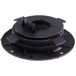 KAHRS Stelzlager PRO "L", 3,4 - 4,5 cm schwarz, selbstnivellierend, Durchmesser 20 cm für Holz/ Aluminium/ WPC/ BPC Unterkonstuktionen