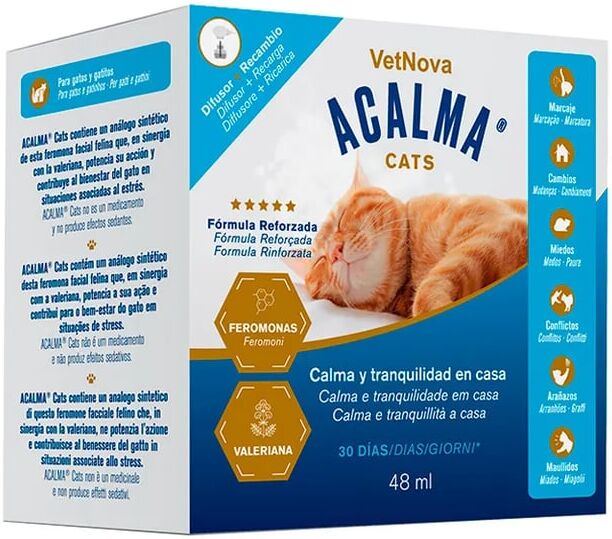 Vetnova Acalma Cats Difusor + Recarga 48 ml
