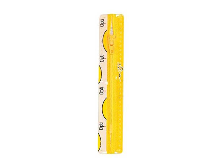 Opti S40-20-00645 ritssluiting, 100% polyester, 00645 geel, 20cm