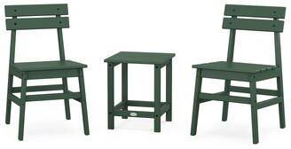 POLYWOOD Modern Studio Plaza Chair 3-Piece Seating Set