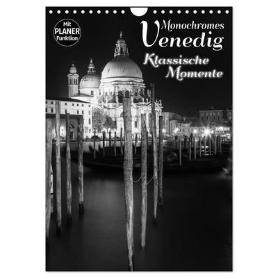 MONOCHROMES VENEDIG Klassische Momente (Wandkalender 2027 DIN A4 hoch), CALVENDO Monatskalender