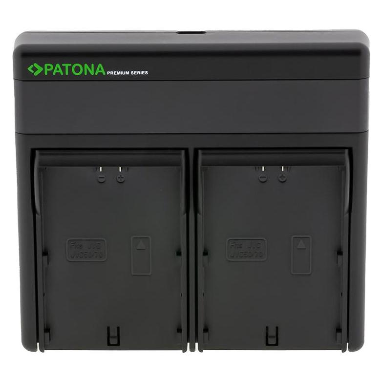 Patona Batteries Replacement Dual Charger USB USB-C (Kamera Akku Ladegerät) (121690)
